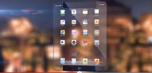 透過型ディスプレイを搭載した iPad のコンセプトビデオ 1